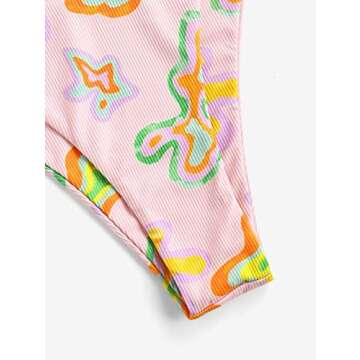 ZAFUL Women's Bandeau Bikini O Ring Strapless Tie Back High Cut Two Piece Swimsuit Bathing Suits (Z-Light Pink, M)