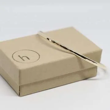 Bristol Cuff Bracelet | Gold Stack Bracelet | Gold-Filled for Women | Simple and Elegant | Minimalist Jewelry | Waterproof Everyday Wear | Handmade