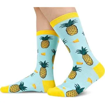 sockfun Funny Pineapple Gifts Hawaiian Gifts, IVF Fertility Gifts for Women, Novelty Pineapple Socks...
