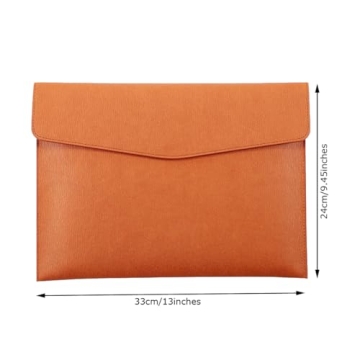 Stylish Waterproof A4 PU Leather File Folder Document Holder