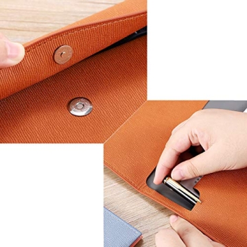 Stylish Waterproof A4 PU Leather File Folder Document Holder