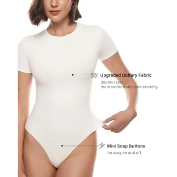 Ultra-Soft Stretchy Women's Bodysuit for Summer Comfort
