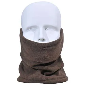 Leamekor Fleece Neck Warmer Gaiter Ski Mask Winter Scarf for Women & Men Face Cover