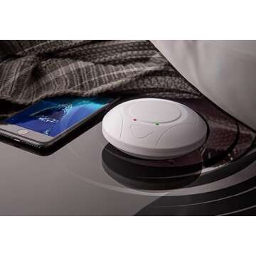 Sonic Alert Sonic Blast Super Loud Projection Alarm Clock with Bluetooth Speaker & Sonic Bomb Super Shaker White - SB700WSS | High Definition Projector Time Display | Wake On-Time