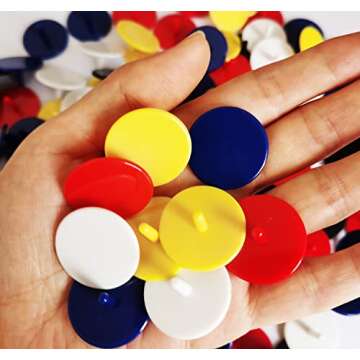 High-Quality Adhere Golf Ball Markers in Assorted Colors