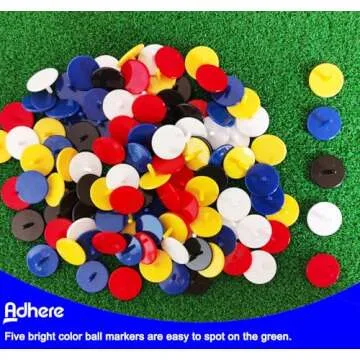 High-Quality Adhere Golf Ball Markers in Assorted Colors