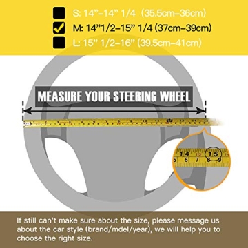 Stylish Valleycomfy Crystal Steering Wheel Cover for Women