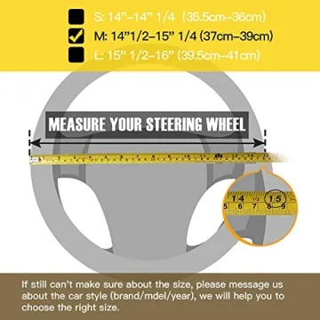 Stylish Valleycomfy Crystal Steering Wheel Cover for Women