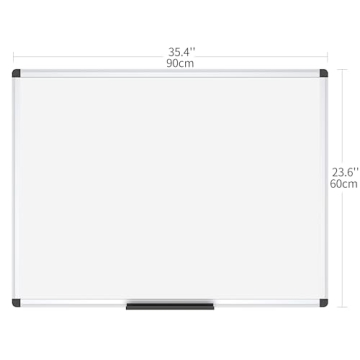 VIZ-PRO Magnetic Dry Erase Board - Easy Clean & Versatile