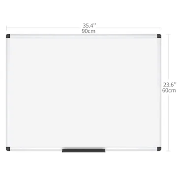 VIZ-PRO Magnetic Dry Erase Board - Easy Clean & Versatile