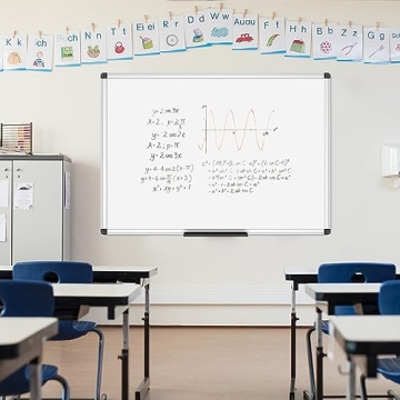 VIZ-PRO Magnetic Dry Erase Board - Easy Clean & Versatile