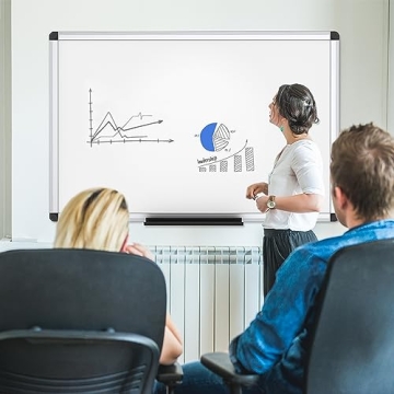 VIZ-PRO Magnetic Dry Erase Board - Easy Clean & Versatile