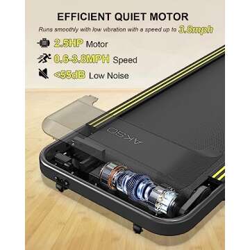AKSO Walking Pad Treadmill for Home & Office Fitness
