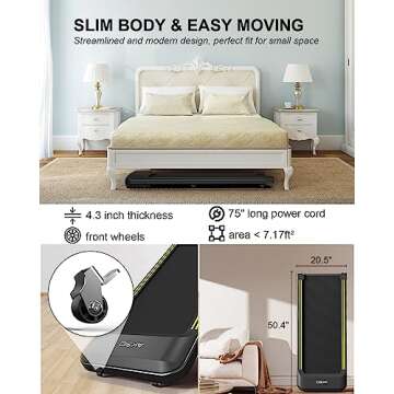 AKSO Walking Pad Treadmill for Home & Office Fitness