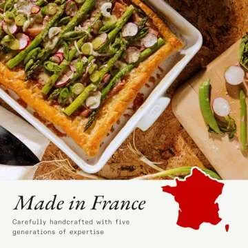 Elegant Made In Rectangular Baking Dish - French Porcelain