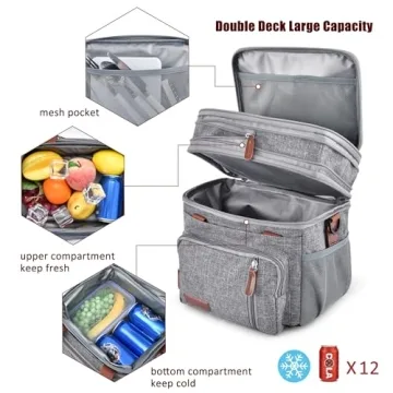 MIYCOO Insulated Large Lunch Bag for Men and Women