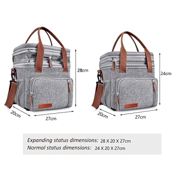 MIYCOO Insulated Large Lunch Bag for Men and Women