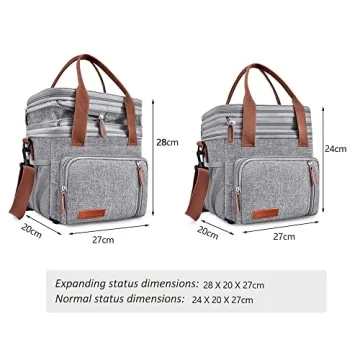 MIYCOO Insulated Large Lunch Bag for Men and Women