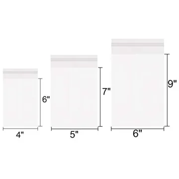 800 PCS Clear Re-sealable Cellophane Bags for Bakery Snacks Gifts