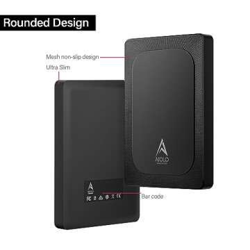Aiolo Innovation 5TB External Hard Drive Ultra Slim Portable HDD-USB 3.0 for PC, Mac, Laptop, PS4, Xbox one,Xbox 360 Model A4