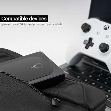 Aiolo Innovation 5TB External Hard Drive Ultra Slim Portable HDD-USB 3.0 for PC, Mac, Laptop, PS4, Xbox one,Xbox 360 Model A4