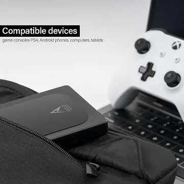 Aiolo Innovation 5TB External Hard Drive Ultra Slim Portable HDD-USB 3.0 for PC, Mac, Laptop, PS4, Xbox one,Xbox 360 Model A4