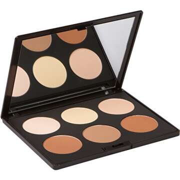 Elizabeth Mott Bronzer Contour Kit & Highlighting Powder - Cruelty Free & Paraben Free - 6 Shades fo...