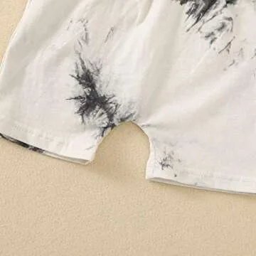 Muasaaluxi Baby Boys Tie Dye Summer Clothes 6M-5Y