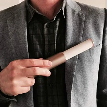 Compact Rose Gold Lint Roller for Pet Owners