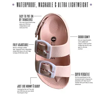Lucky Love Toddler Sandals - Comfy Slip-On Water Shoes