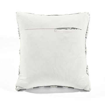 Lush Decor Adelyn Throw Pillow Cover in Gray Diamond Design