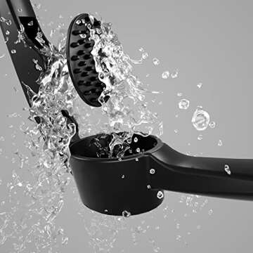 TIONLCLC Garlic Press Efficiently Crush Garlic with Ease