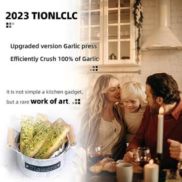 TIONLCLC Garlic Press Efficiently Crush Garlic with Ease