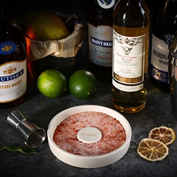 Cosnou Handmade Margarita Salt Rimmer Set with Lids