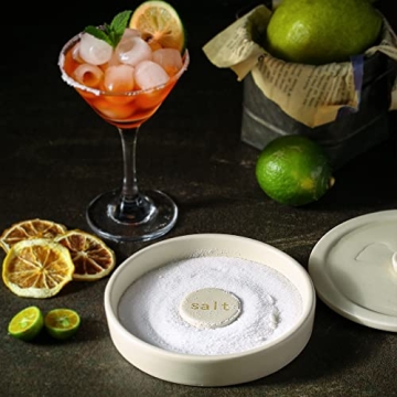 Cosnou Handmade Margarita Salt Rimmer Set with Lids