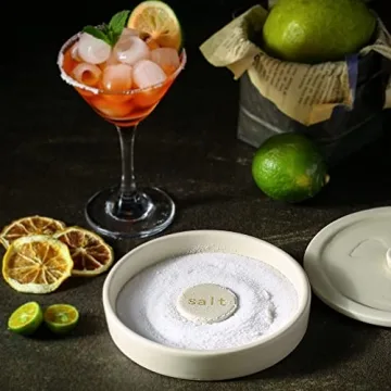 Cosnou Handmade Margarita Salt Rimmer Set with Lids