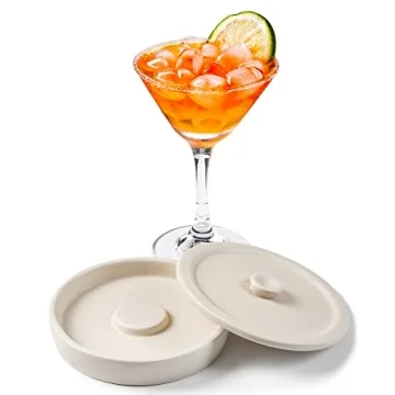 Cosnou Handmade Margarita Salt Rimmer Set with Lids