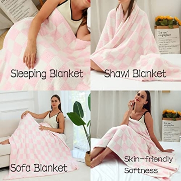 Ultra Soft Checkerboard Blanket for Comfort and Style