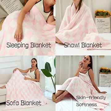Ultra Soft Checkerboard Blanket for Comfort and Style