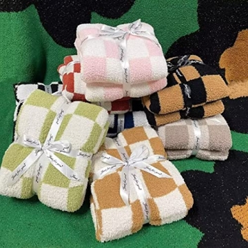 Ultra Soft Checkerboard Blanket for Comfort and Style
