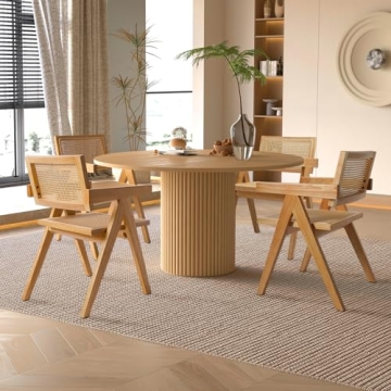 Comfortable Rattan Dining Chairs Set of 4 for Stylish Homes