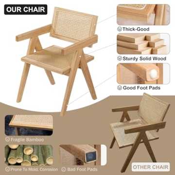 Comfortable Rattan Dining Chairs Set of 4 for Stylish Homes