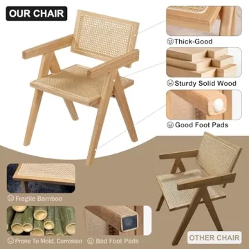 Comfortable Rattan Dining Chairs Set of 4 for Stylish Homes