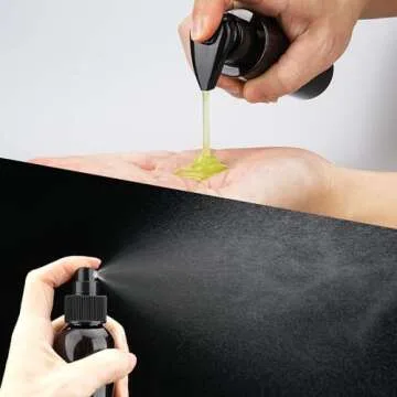 Hethyo Travel Bottles for Toiletries 8 Pack TSA Approved 3.4oz/100ml Refillable Containers Empty Travel Size Bottles kit Cosmetic, Lotion (Brown)