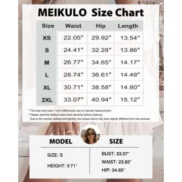 Meikulo Women Smocked Ruffle Mini Skirt for Summer Style