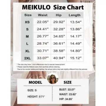 Meikulo Women Smocked Ruffle Mini Skirt for Summer Style
