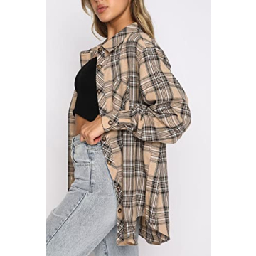 Lacozy Casual Flannel Shirt: Cozy Buffalo Plaid Button Down