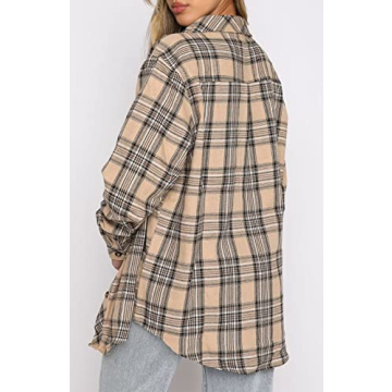 Lacozy Casual Flannel Shirt: Cozy Buffalo Plaid Button Down