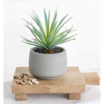 Kurrajong Farmhouse Wood pedestal stand | Planter stand | Wood pedestal board for plants | Wood rise...