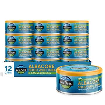 Wild Planet Albacore Wild Tuna, Canned Tuna, Sustainably Pole & Line Caught, Non-GMO, Kosher